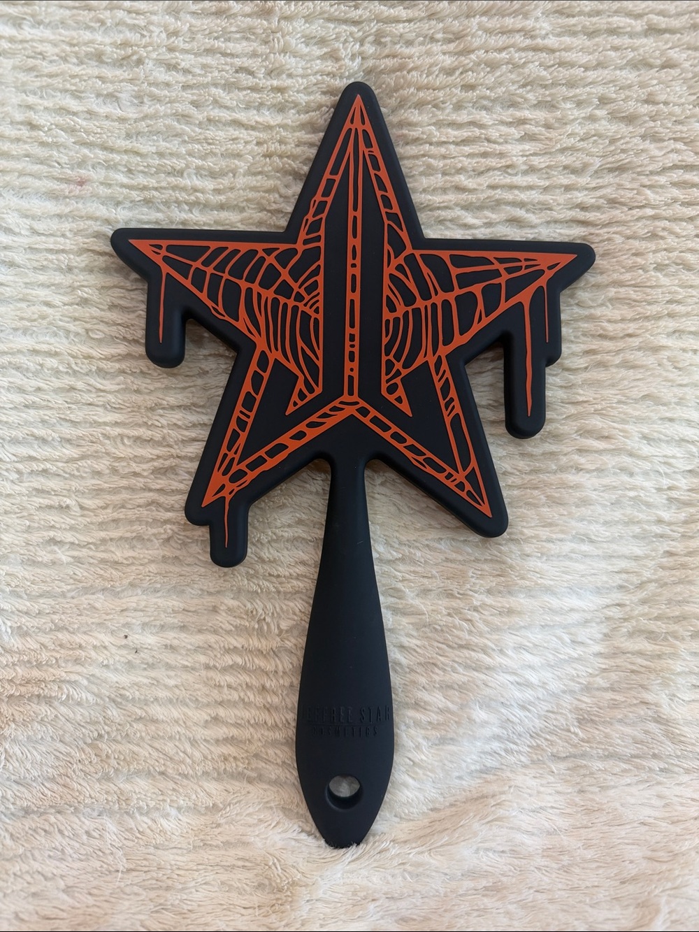 Jeffree Star Orange and Black Star Hand Mirror